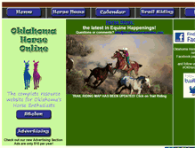 Tablet Screenshot of oklahomahorseonline.com